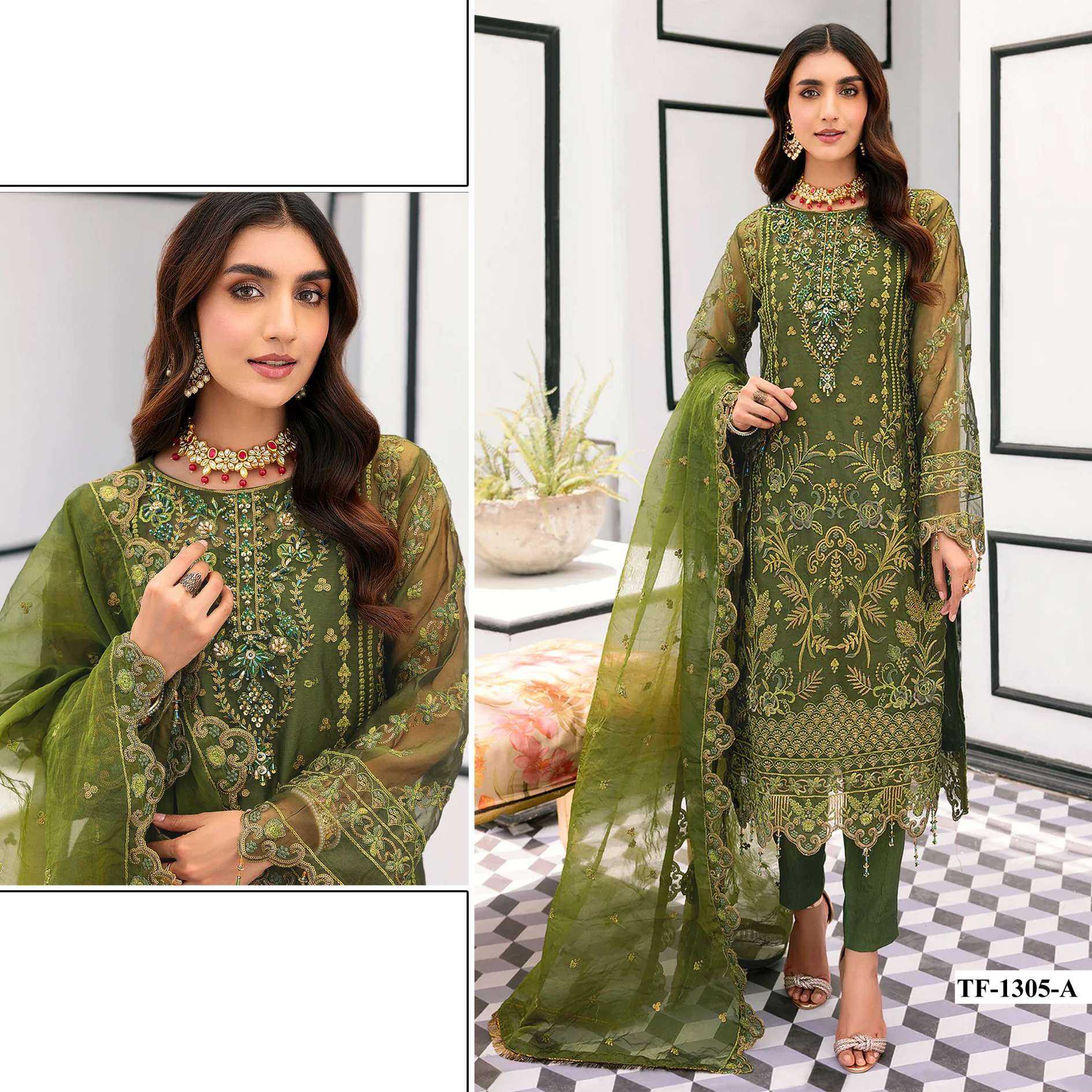 Ynf Organza RIN187 4269 Suits & Dresses Wholesale Party wear suits Bridal Suits Designer Suits Manufacturer