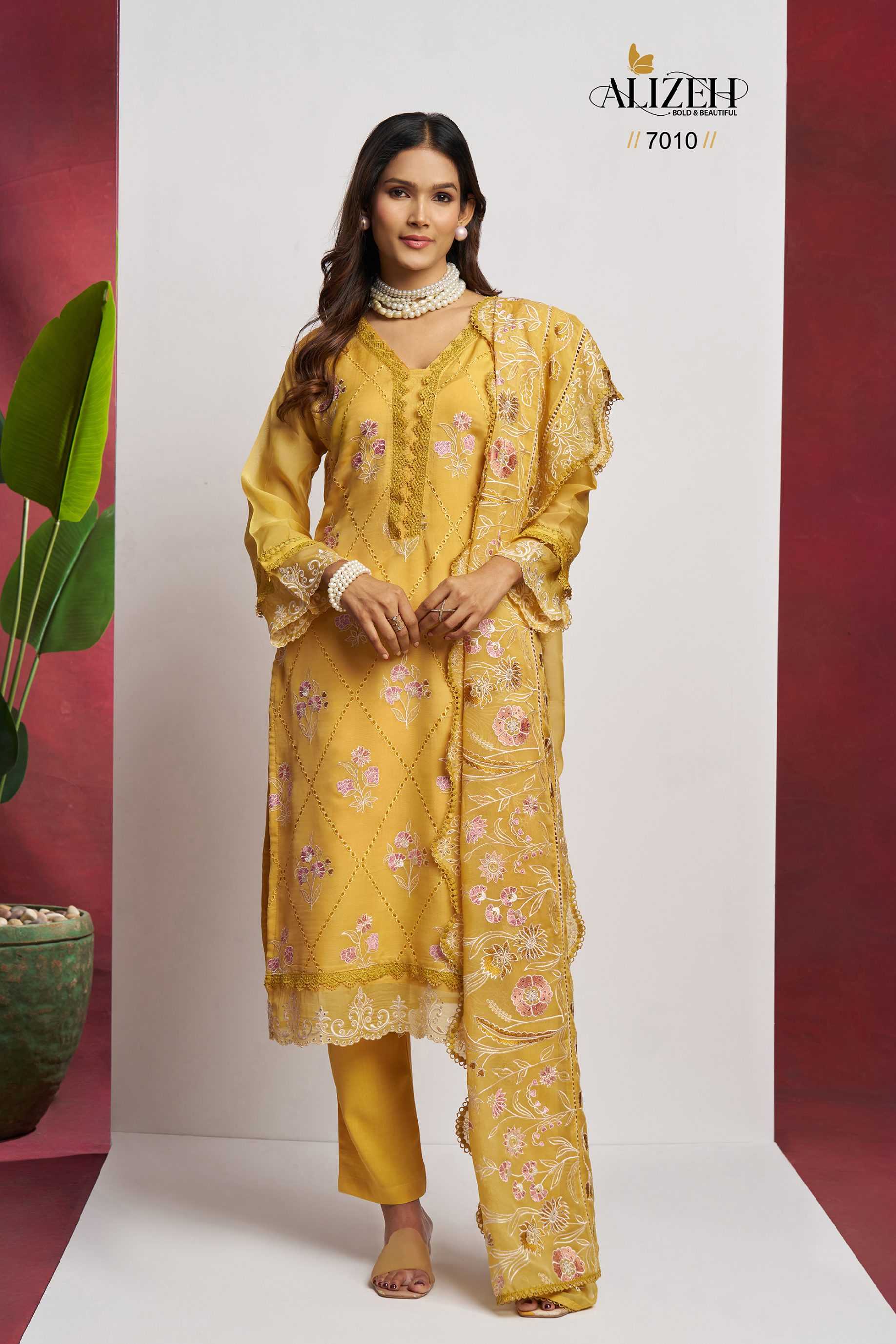 Ynf Organza RIN187 Alizeh-Saadgi Suits & Dresses Wedding Collections Festive Collections Wholesale Ladies Suits Sharara Salwar Suits Party wear suits Manufacturer