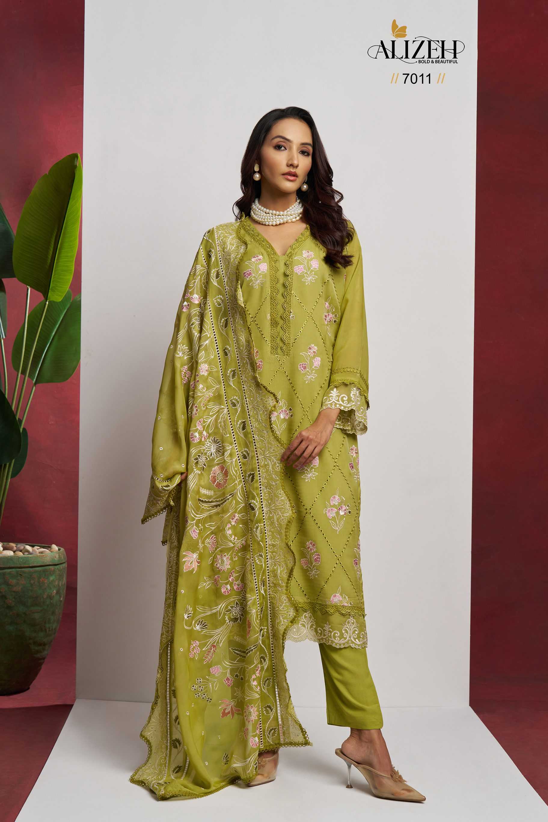 Ynf Organza RIN187 Alizeh-Saadgi Suits & Dresses Wedding Collections Festive Collections Wholesale Ladies Suits Sharara Salwar Suits Party wear suits Manufacturer