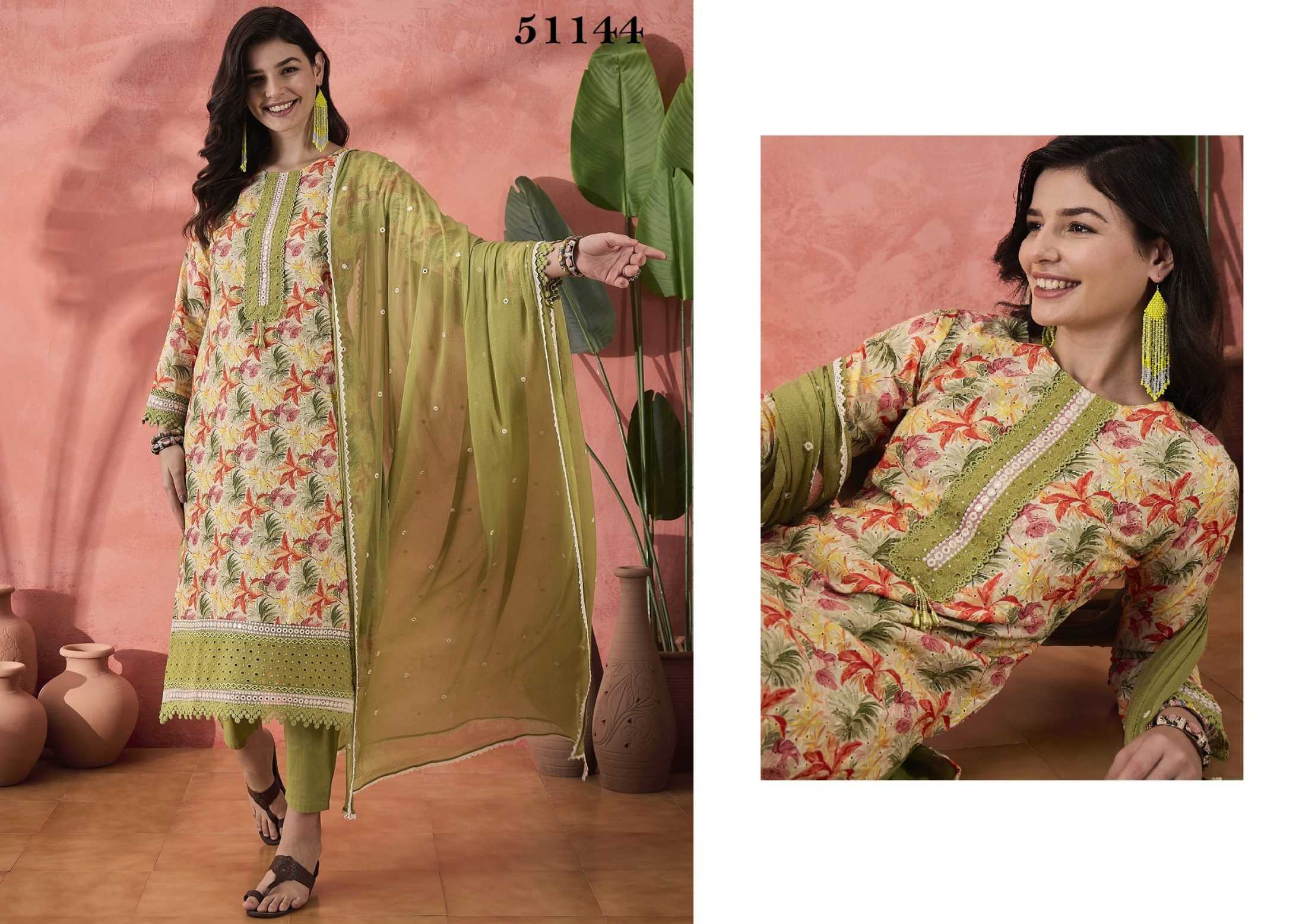 Ynf Pure Cotton RIN184 Sanjana Lifestyle-Karishma Suits & Dresses Diwali Collections Festive Collections Wholesale Ladies Suits Cotton Suits Party wear suits Manufacturer