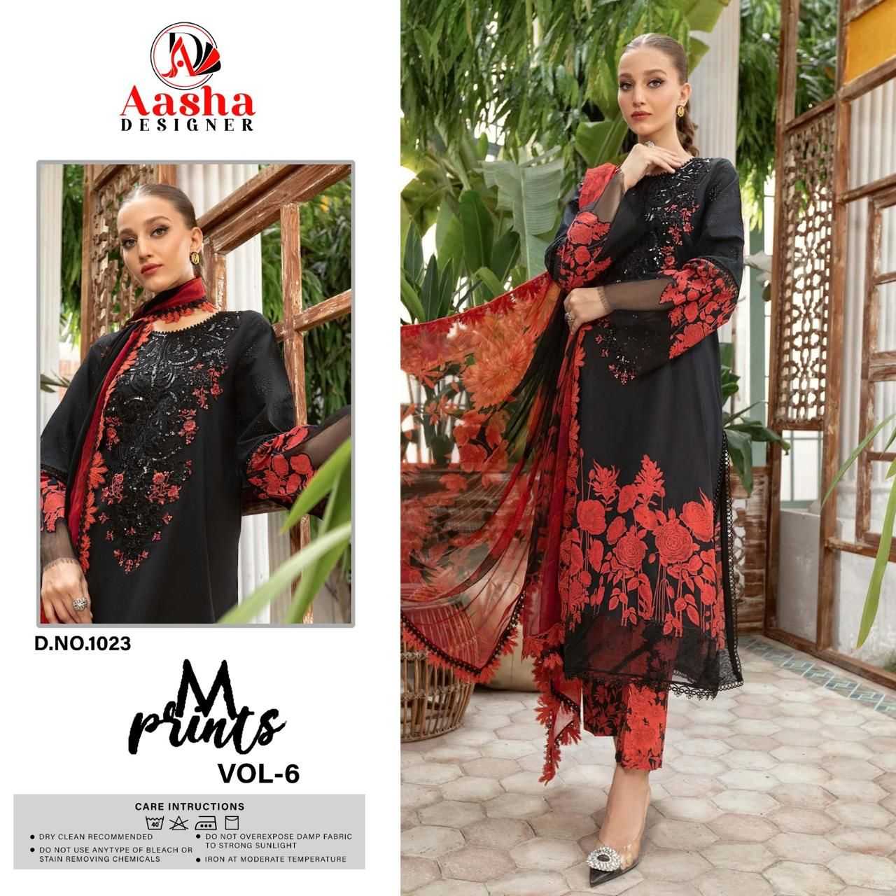 Ynf Pure Cotton RIN186 AASHA DESIGNER-1023 A-B Suits & Dresses Islamic Clothing Festive Collections Wholesale Embroidery Suits Cotton Suits Eid Collections Manufacturer