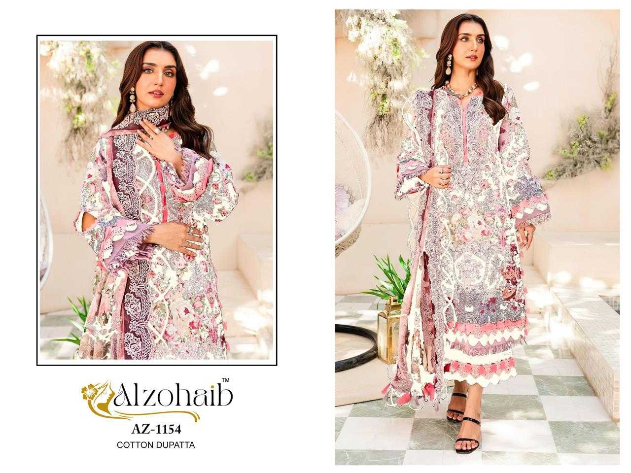 Ynf Pure Cotton RIN186 ALZOHAIB-AZ-1148-1152-1154 Suits & Dresses Islamic Clothing Festive Collections Wholesale Embroidery Suits Cotton Suits Eid Collections Manufacturer