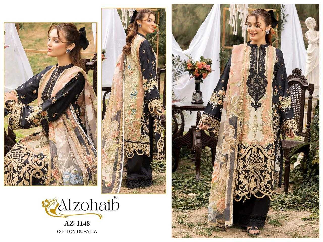 Ynf Pure Cotton RIN186 ALZOHAIB-AZ-1148-1152-1154 Suits & Dresses Islamic Clothing Festive Collections Wholesale Embroidery Suits Cotton Suits Eid Collections Manufacturer