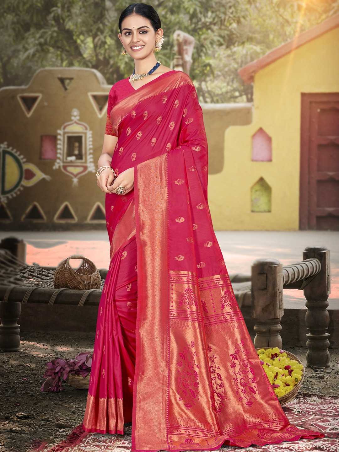 Ynf Silk KESH416 BUNAWAT-GAUTAMI SILK Silk Sarees Wedding Collections Festive Collections Wholesale Heavy Silk Sarees Pure Silk Sarees Silk Sarees For Weddings Manufacturer