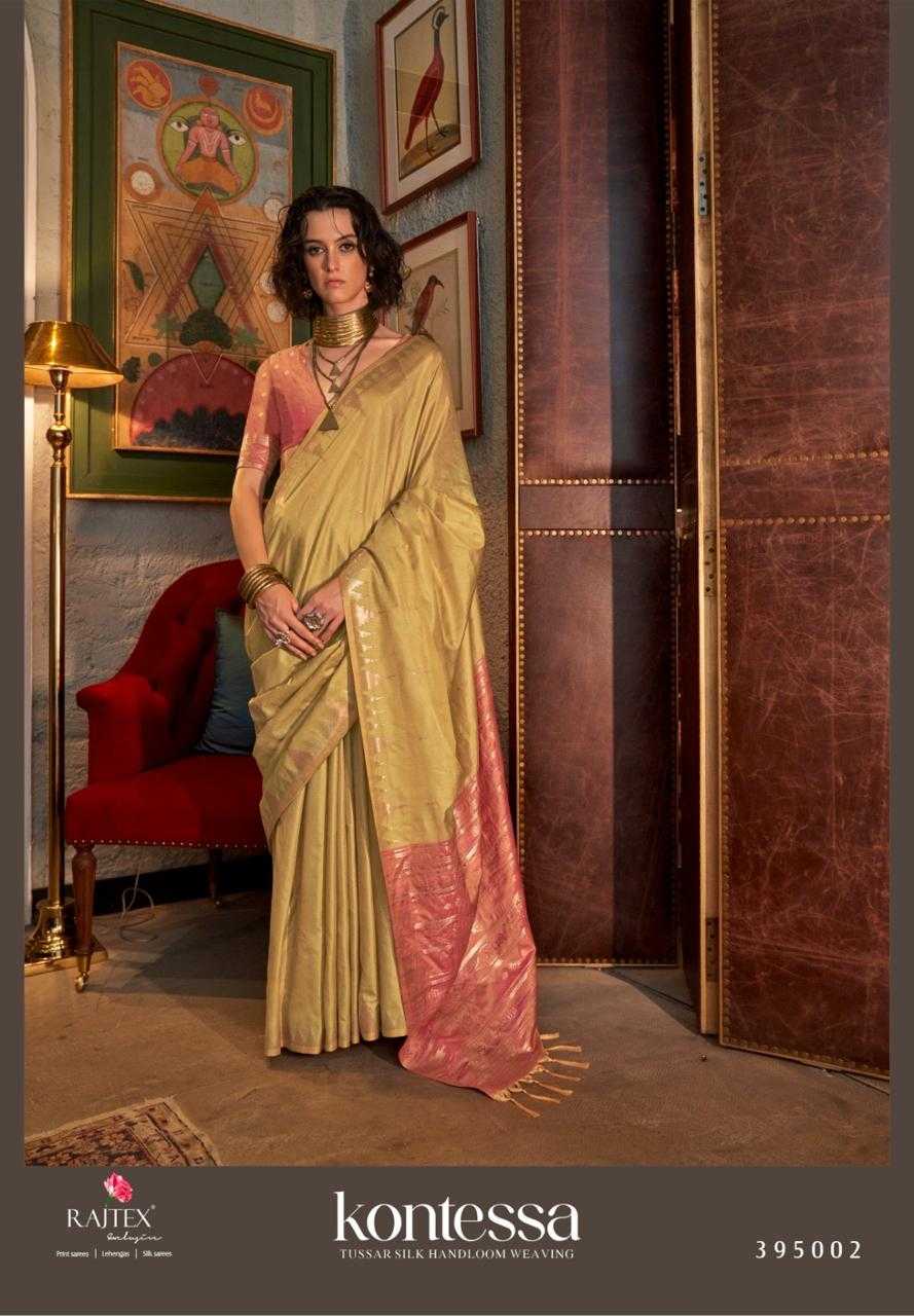 Ynf Tussar Silk RIN184 RAJ TEX-KONTESSA SILK Sarees Silk Sarees Festive Collections Wholesale Party Wear Sarees Ikkat Saree Tussar Sarees Manufacturer