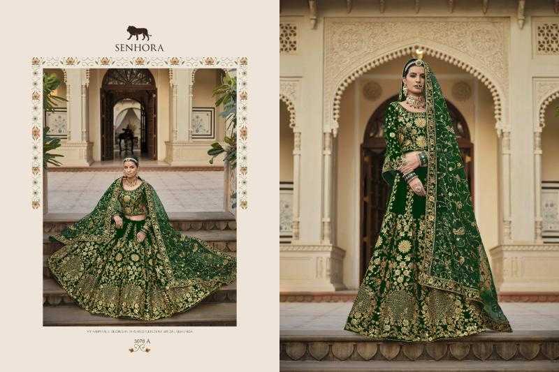 Ynf Velvet KESH416 SENHORA-RIWAYAT Lehengas Wedding Collections Festive Collections Wholesale Fancy Lehenga Velvet Lehenga Heavy Lehenga Manufacturer