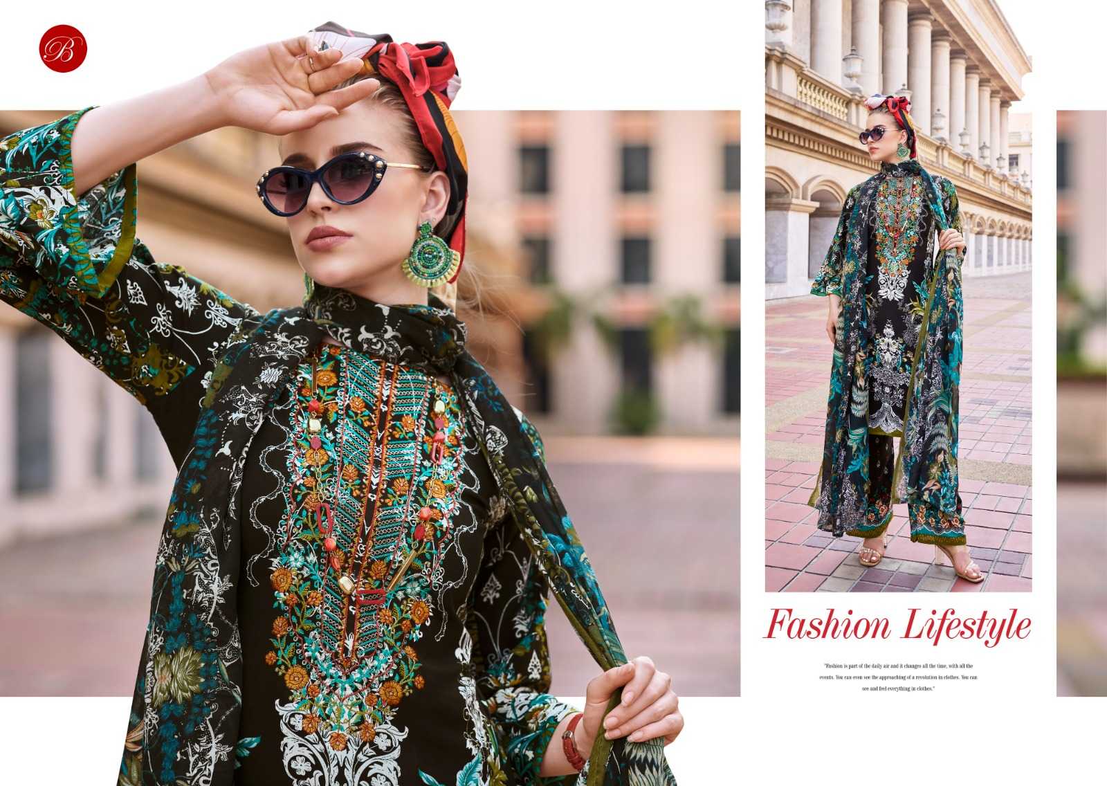 Ynf Viscose Rayon RIN186 BELLIZA-DILSHAD VOL 3 Suits & Dresses Islamic Clothing Festive Collections Wholesale Embroidery Suits Party wear suits Eid Collections Manufacturer