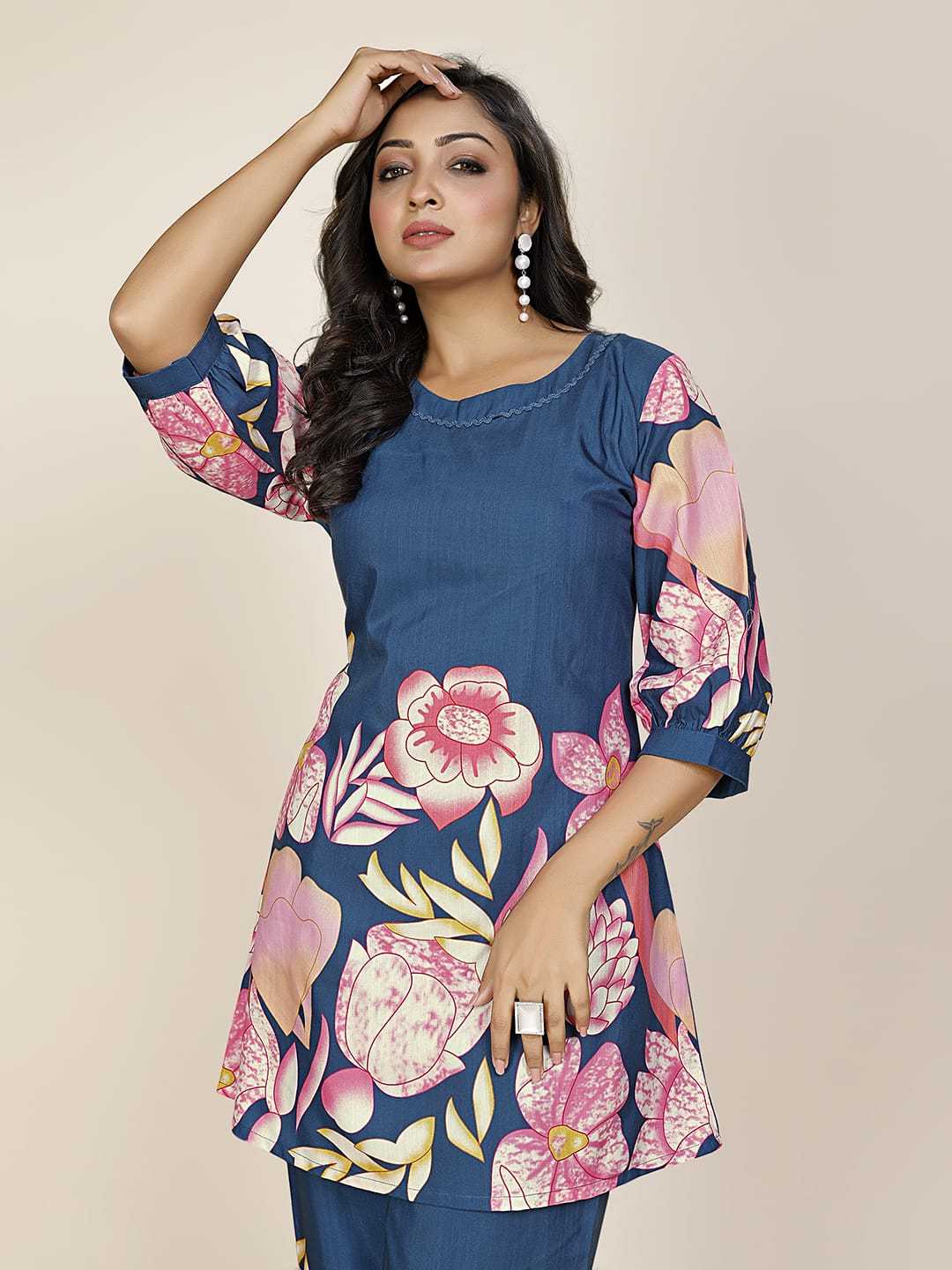 Ynf Cotton RIN222 180 Kurti Plus Size Collections Wholesale Fancy Kurti Collar Neck Kurtis Manufacturer