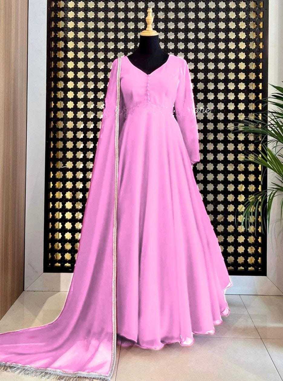 Ynf Faux Georgette RIN157 2652 Gowns Wedding Collections Festive Collections Wholesale Fancy Gowns Party Gowns Georgette Gown Manufacturer