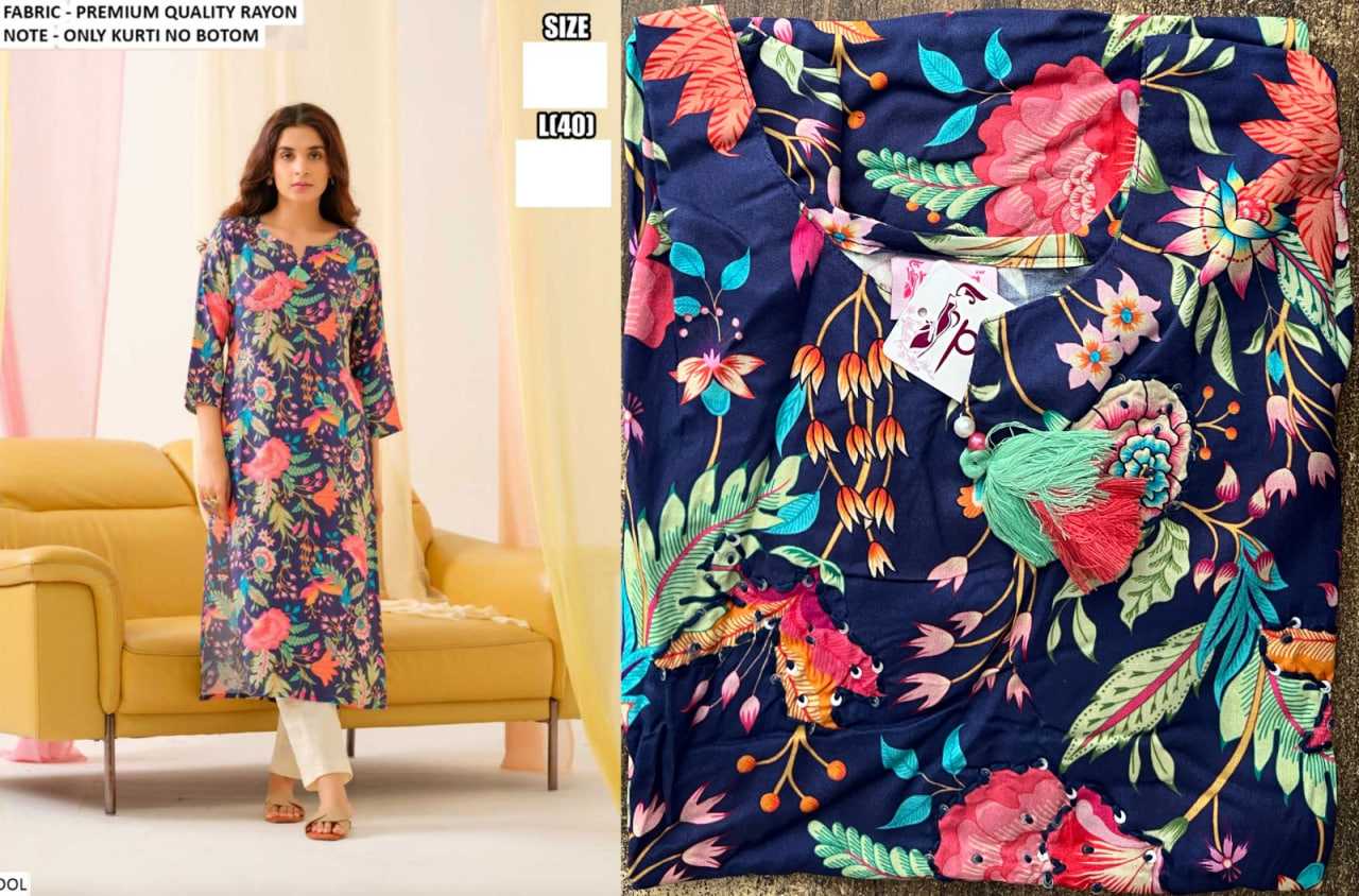 Ynf Premium Roman Silk RIN197 Phool Summer wear Kurti Wedding Collections Wholesale Silk Kurtis Mandarin Collar Kurtis Haldi Outfits Manufacturer