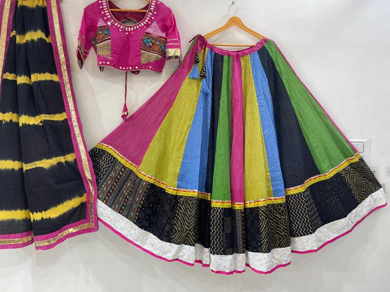 Ynf Soft Cotton KESH444 ethnic embroidered Lehengas Wholesale Embroidered Lehenga Fish Cut Lehenga Floral Lehenga Mirror Work Lehenga Manufacturer