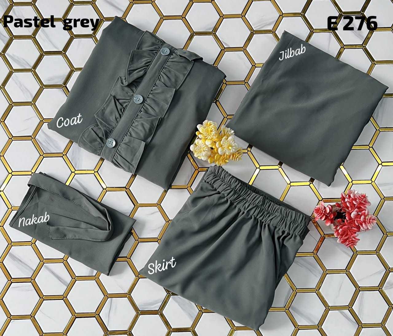 Ynf Fancy KESH444 4-Piece Islamic Clothing Wholesale Abaya Hijab Manufacturer