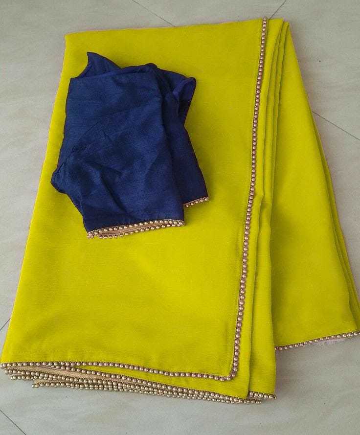 Ynf Georgette RIN157 PC SAREE-230 Sarees Wedding Collections Festive Collections Wholesale Georgette Sarees Plain Sarees Sarees With Blouse Manufacturer