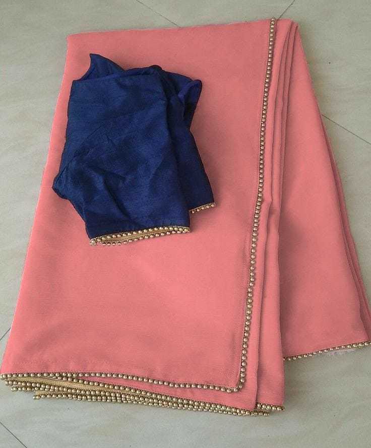 Ynf Georgette RIN157 PC SAREE-230 Sarees Wedding Collections Festive Collections Wholesale Georgette Sarees Plain Sarees Sarees With Blouse Manufacturer