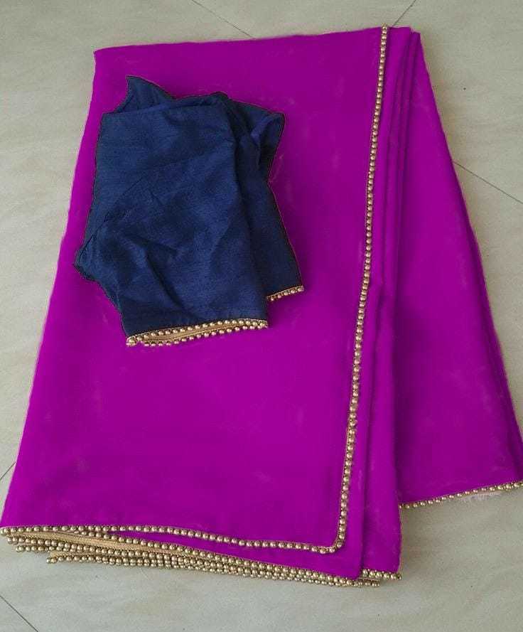 Ynf Georgette RIN157 PC SAREE-230 Sarees Wedding Collections Festive Collections Wholesale Georgette Sarees Plain Sarees Sarees With Blouse Manufacturer
