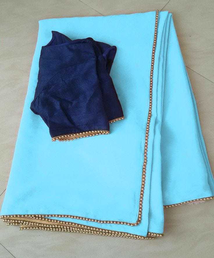 Ynf Georgette RIN157 PC SAREE-230 Sarees Wedding Collections Festive Collections Wholesale Georgette Sarees Plain Sarees Sarees With Blouse Manufacturer