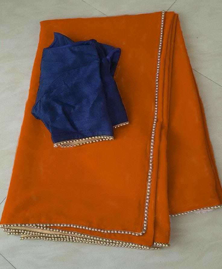 Ynf Georgette RIN157 PC SAREE-230 Sarees Wedding Collections Festive Collections Wholesale Georgette Sarees Plain Sarees Sarees With Blouse Manufacturer