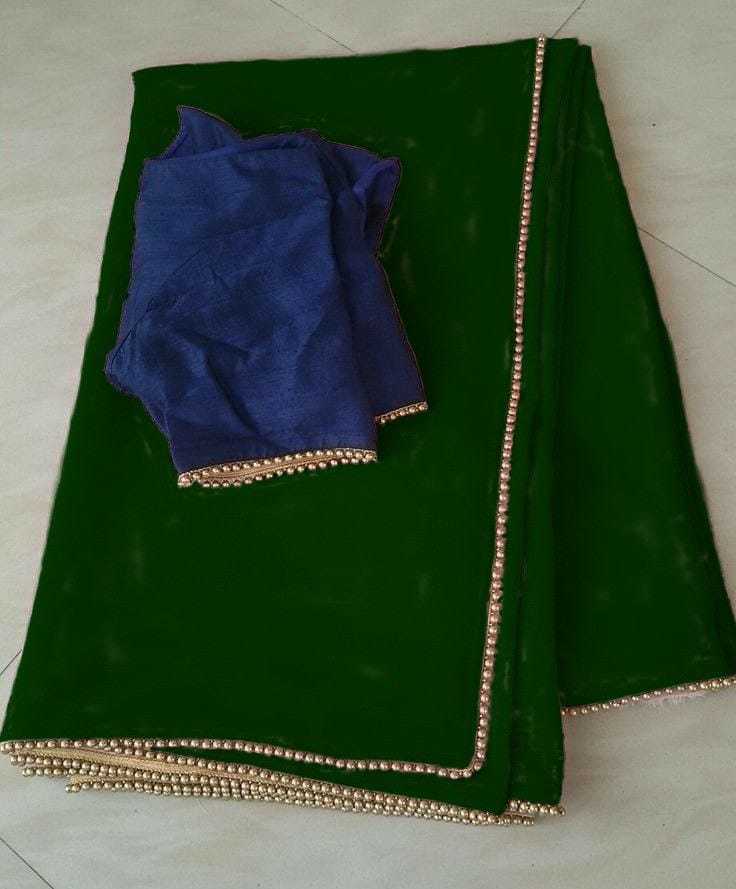Ynf Georgette RIN157 PC SAREE-230 Sarees Wedding Collections Festive Collections Wholesale Georgette Sarees Plain Sarees Sarees With Blouse Manufacturer