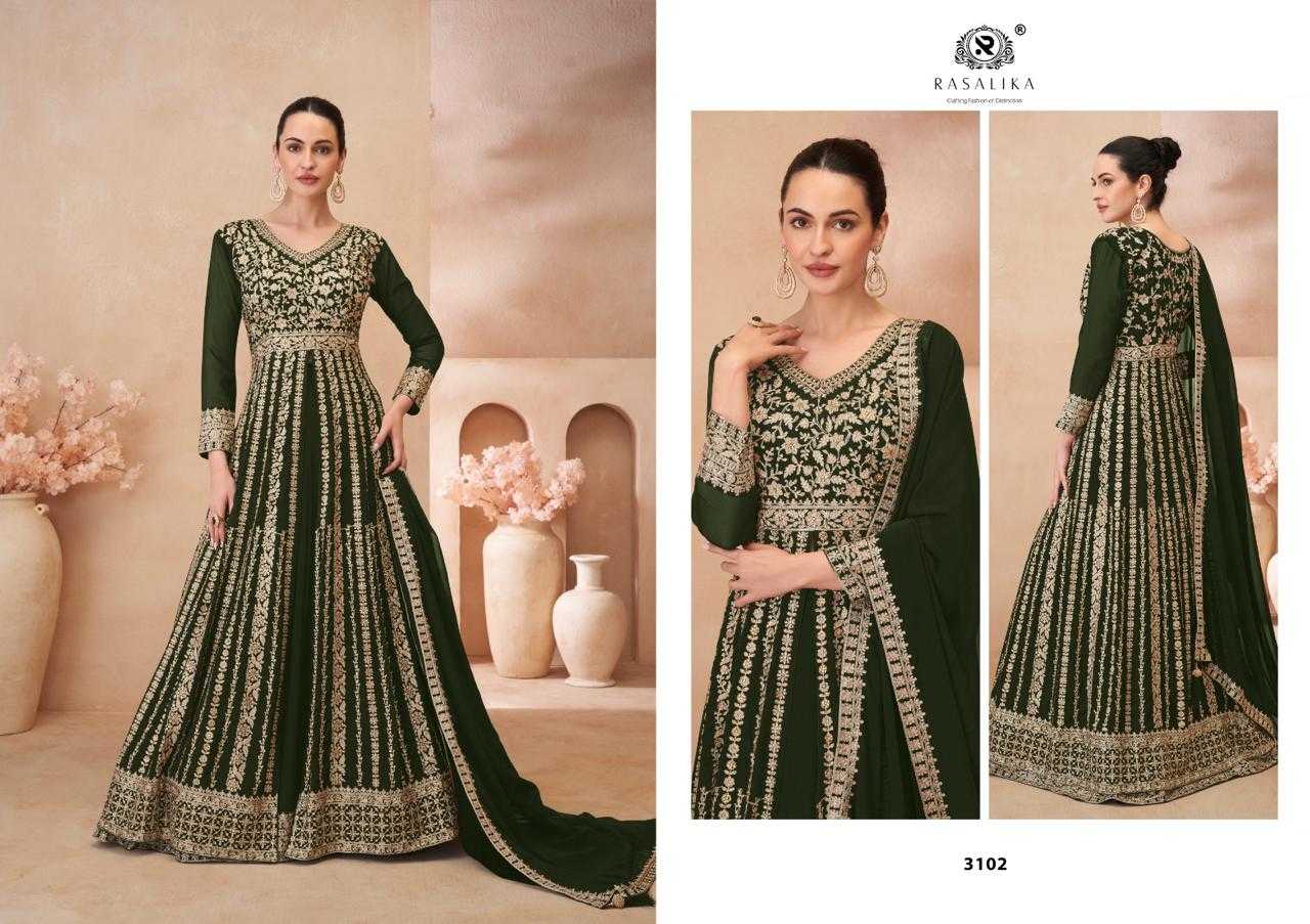 Ynf Georgette RIN184 GLAMOUR Gowns Wedding Collections Festive Collections Wholesale Embroidery Gowns Georgette Gown Lehenga Style Gown Manufacturer