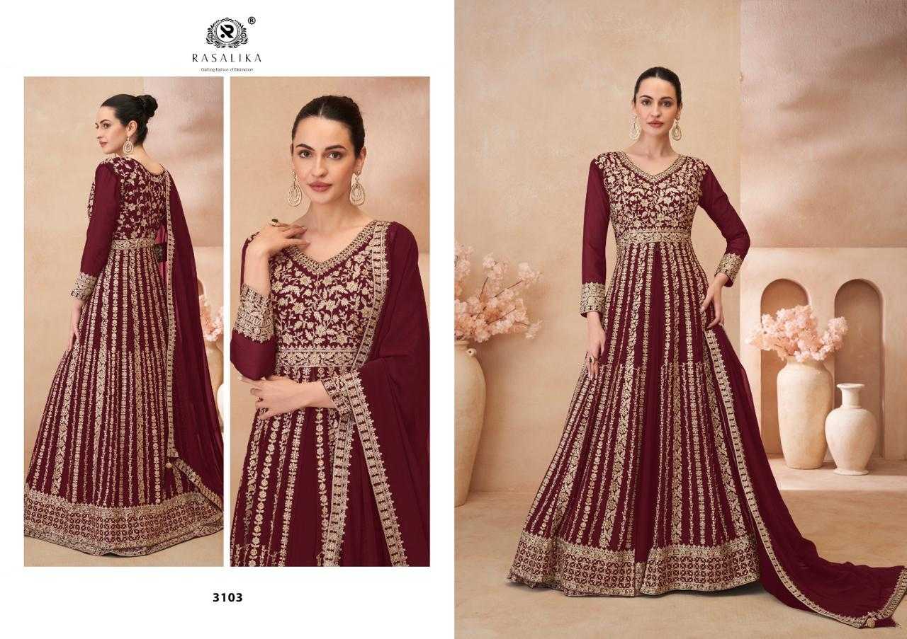 Ynf Georgette RIN184 GLAMOUR Gowns Wedding Collections Festive Collections Wholesale Embroidery Gowns Georgette Gown Lehenga Style Gown Manufacturer