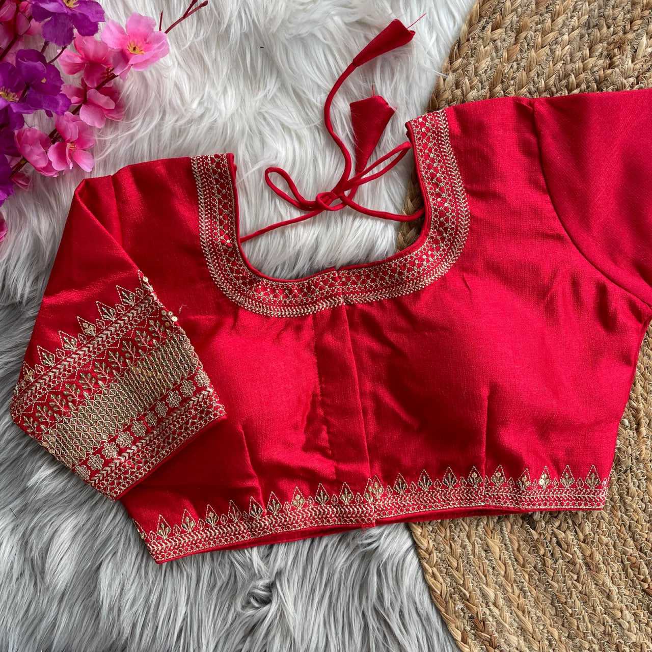 Ynf Milan Silk KESH426 1070 Readymade Blouses Wedding Collections Festive Collections Wholesale Sequence Embroidery Blouse Silk Blouse Wedding Outfits Manufacturer