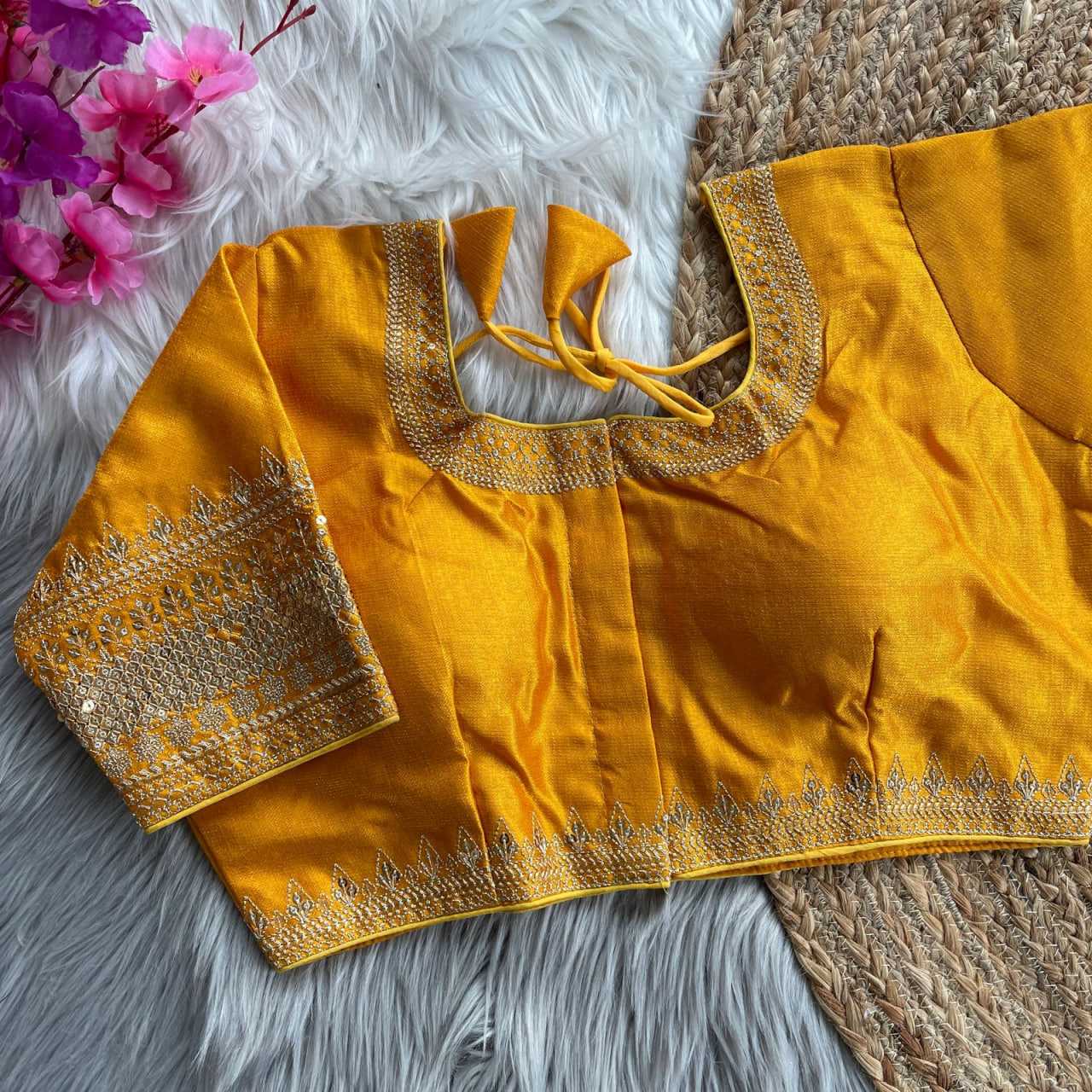 Ynf Milan Silk KESH426 1070 Readymade Blouses Wedding Collections Festive Collections Wholesale Sequence Embroidery Blouse Silk Blouse Wedding Outfits Manufacturer
