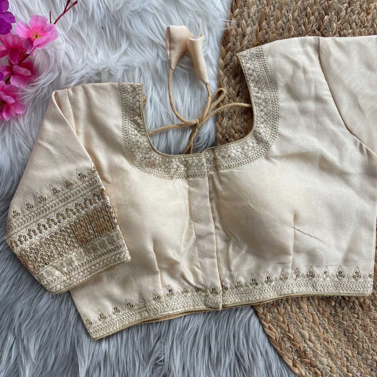 Ynf Milan Silk KESH426 1070 Readymade Blouses Wedding Collections Festive Collections Wholesale Sequence Embroidery Blouse Silk Blouse Wedding Outfits Manufacturer