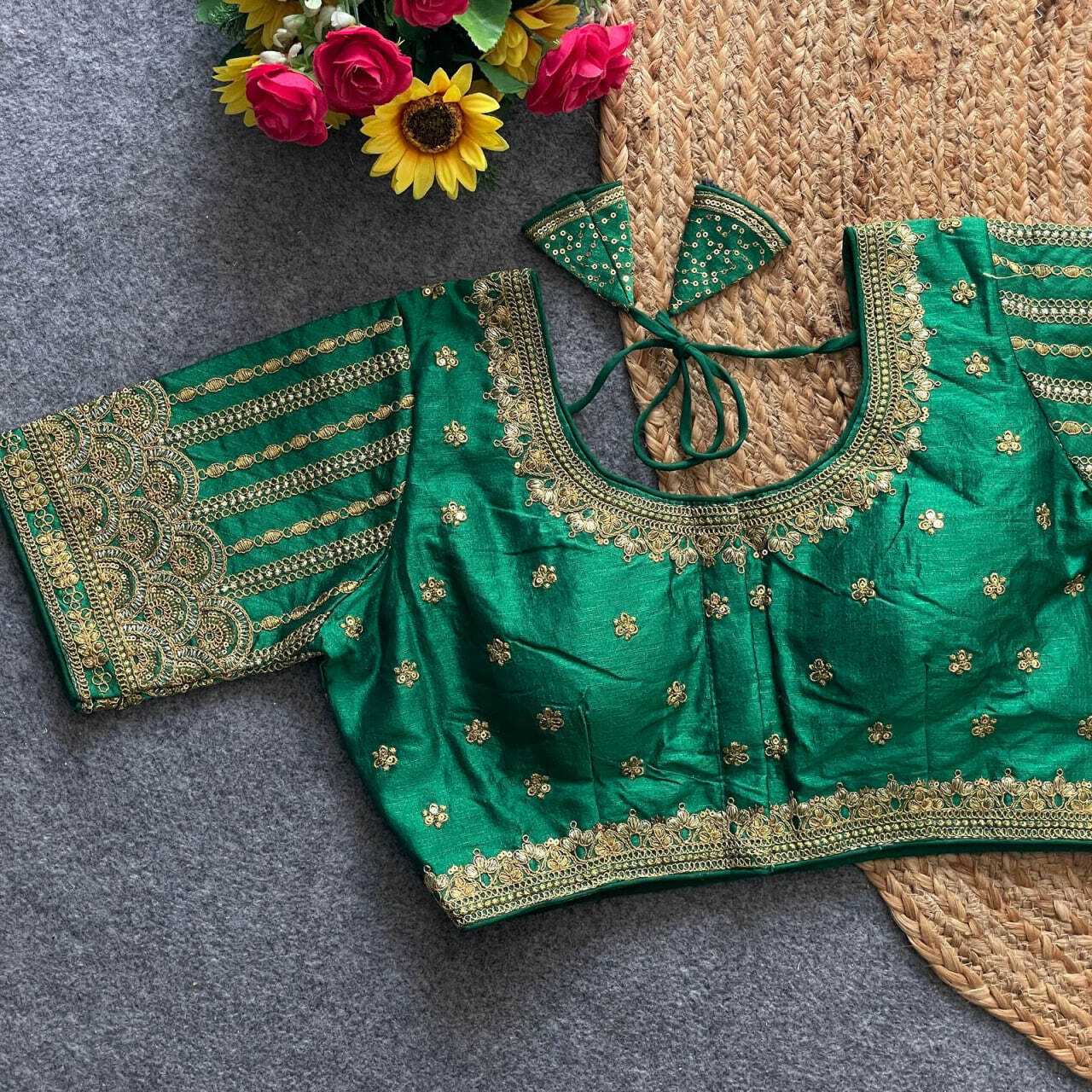 Ynf Phantom Silk KESH426 RUMA Readymade Blouses Wedding Collections Festive Collections Wholesale Sequence Embroidery Blouse Party Wear Blouse Silk Blouse Manufacturer