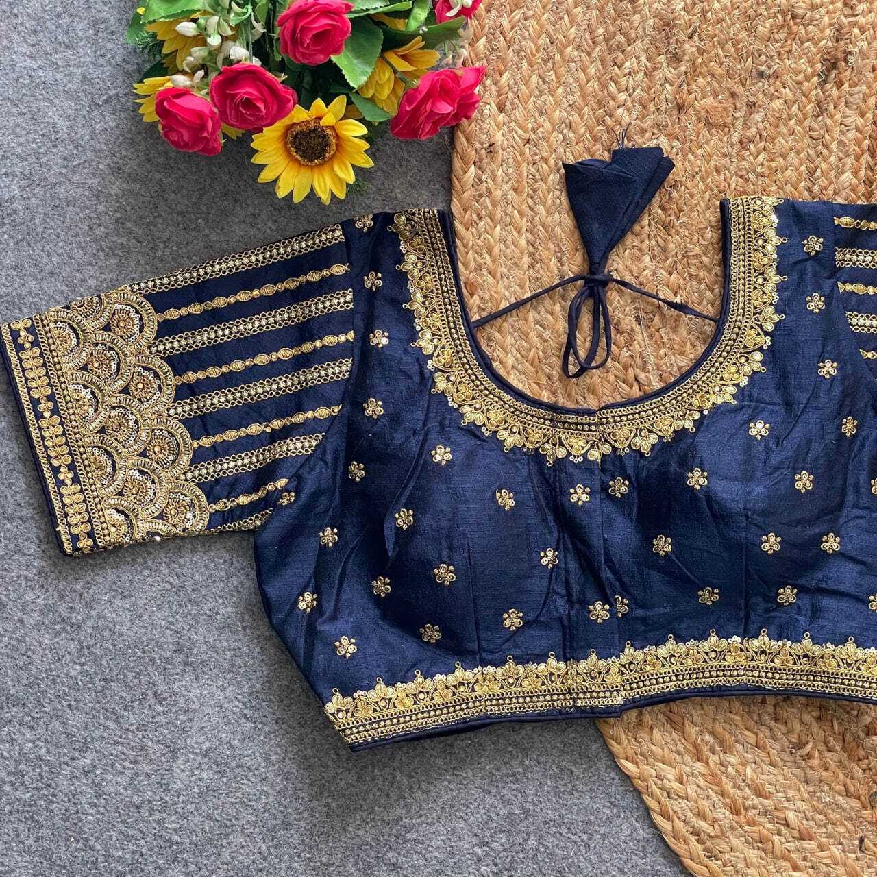 Ynf Phantom Silk KESH426 RUMA Readymade Blouses Wedding Collections Festive Collections Wholesale Sequence Embroidery Blouse Party Wear Blouse Silk Blouse Manufacturer