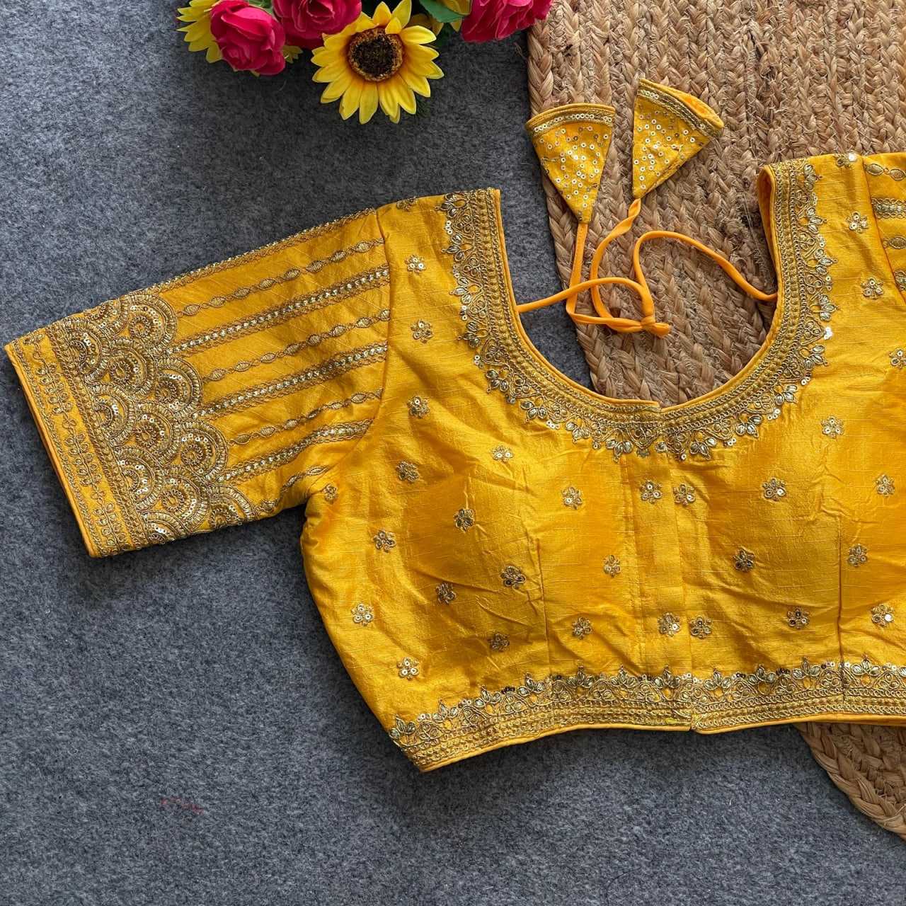 Ynf Phantom Silk KESH426 RUMA Readymade Blouses Wedding Collections Festive Collections Wholesale Sequence Embroidery Blouse Party Wear Blouse Silk Blouse Manufacturer