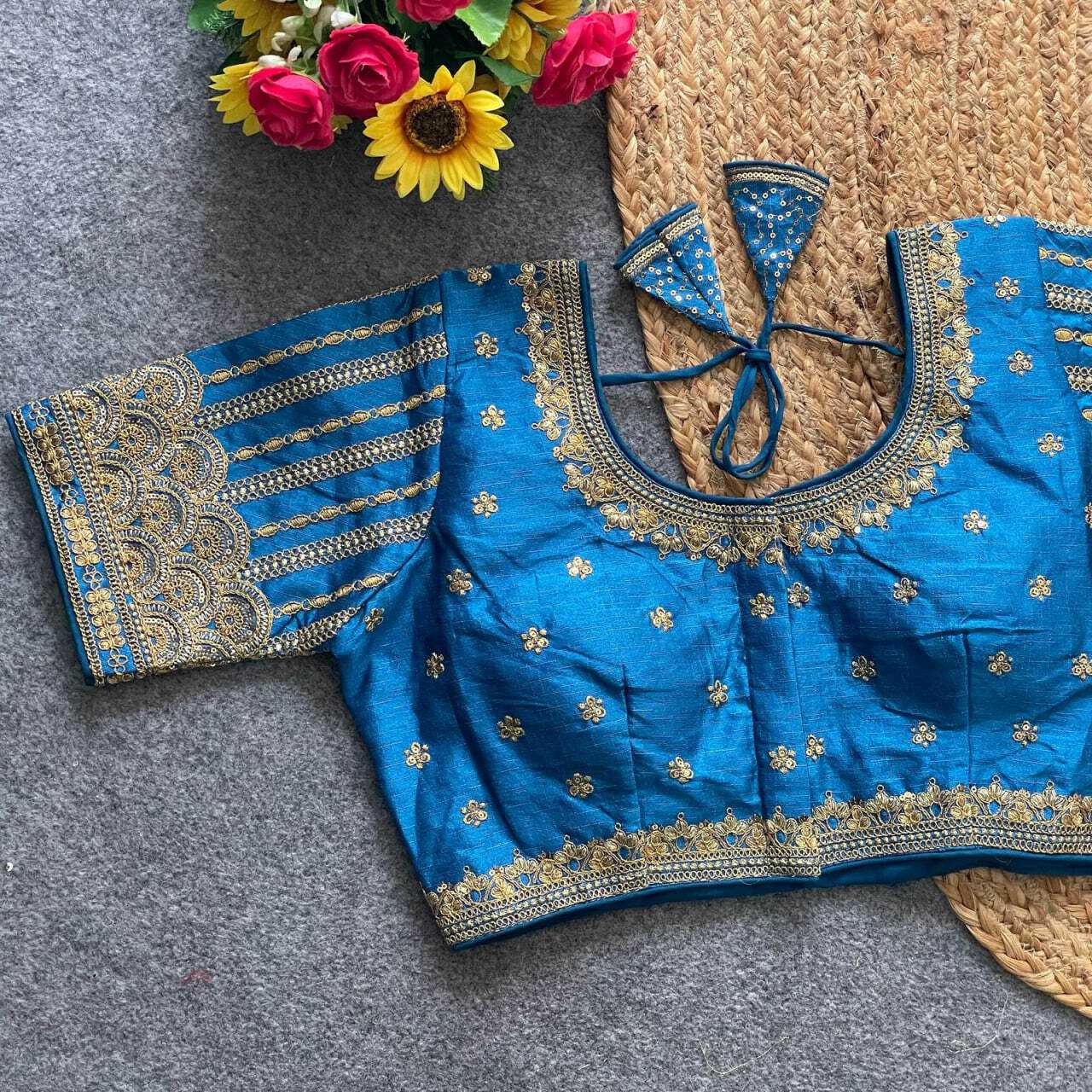 Ynf Phantom Silk KESH426 RUMA Readymade Blouses Wedding Collections Festive Collections Wholesale Sequence Embroidery Blouse Party Wear Blouse Silk Blouse Manufacturer