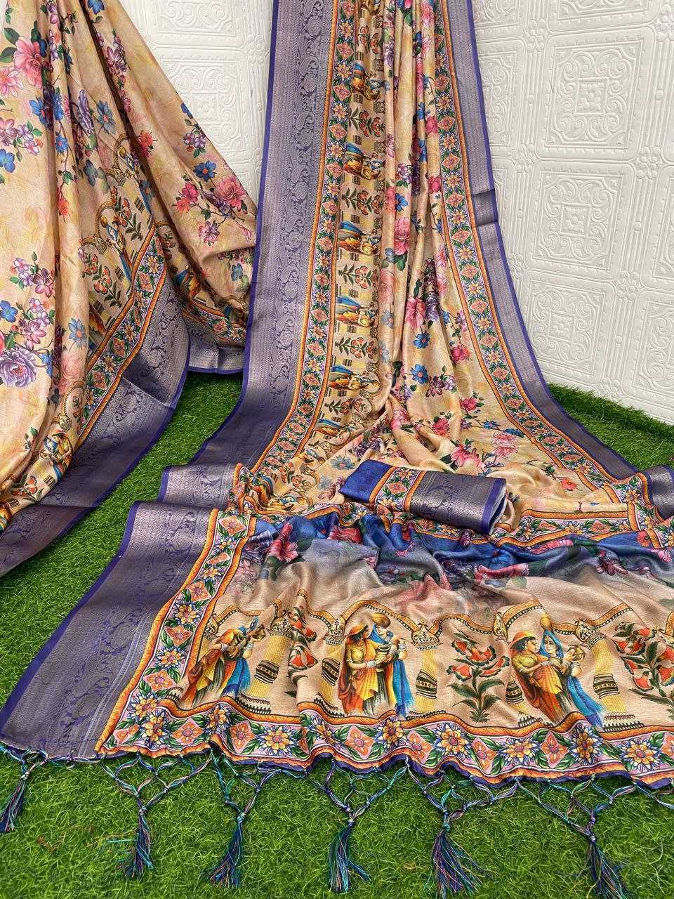 Ynf Premium Silk KESH495 premium soft silk Silk Sarees Wholesale Heavy Silk Sarees Zari Border Silk Sarees Kalamkari Silk Sarees Manufacturer