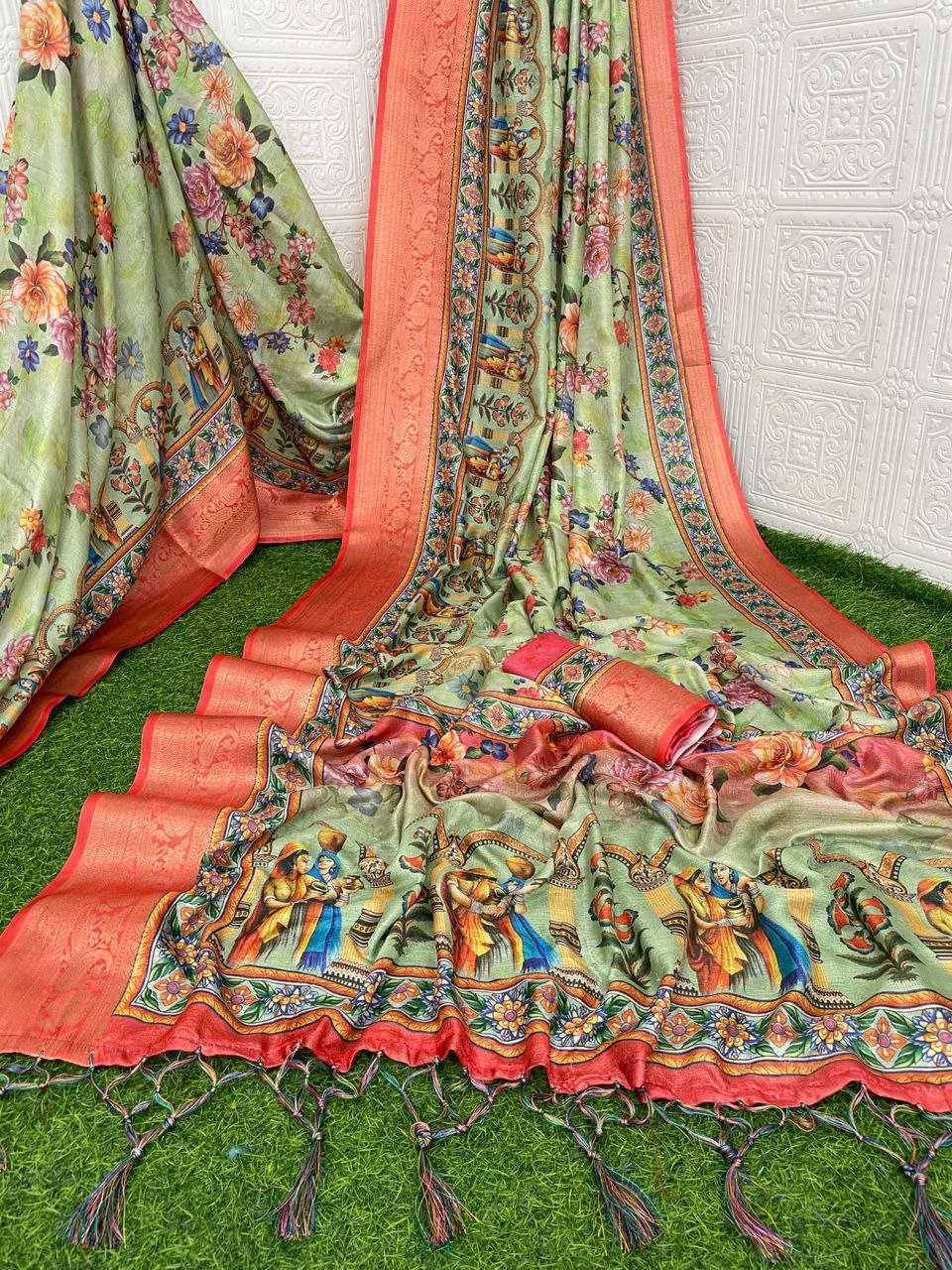 Ynf Premium Silk KESH495 premium soft silk Silk Sarees Wholesale Heavy Silk Sarees Zari Border Silk Sarees Kalamkari Silk Sarees Manufacturer