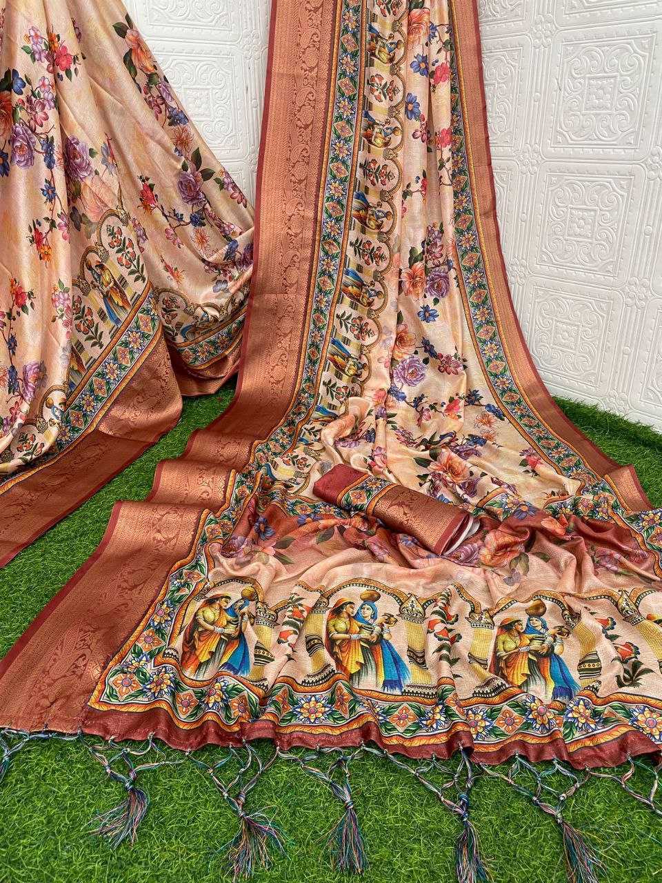 Ynf Premium Silk KESH495 premium soft silk Silk Sarees Wholesale Heavy Silk Sarees Zari Border Silk Sarees Kalamkari Silk Sarees Manufacturer