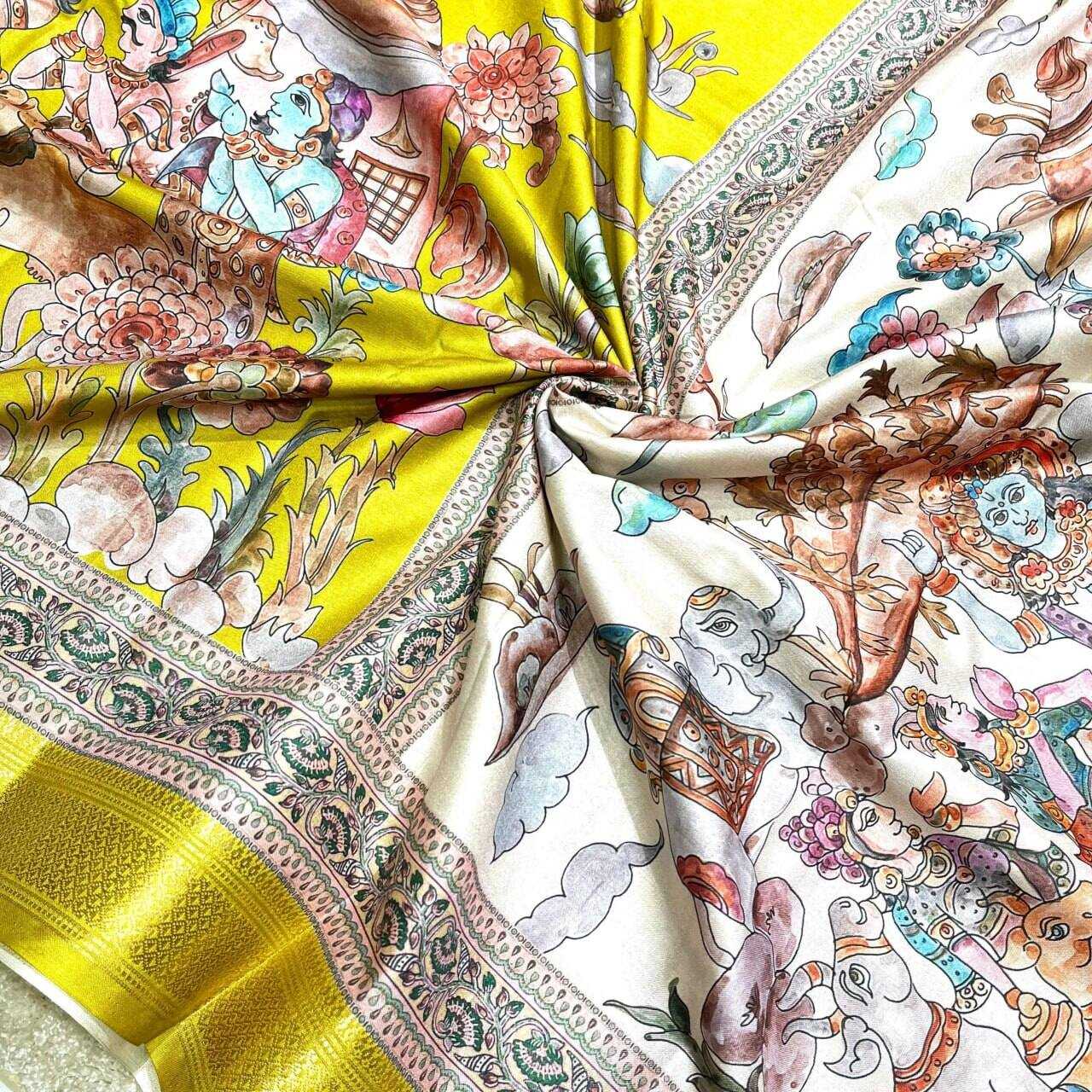 Ynf Silk RIN116 MANIPURI MADHUBANI Sarees Silk Sarees Festive Collections Wholesale Madhubani Sarees Printed Silk Saree Silk Sarees With Blouse Manufacturer