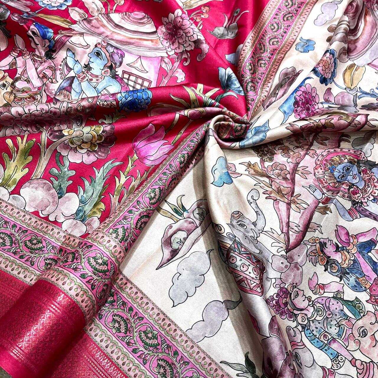 Ynf Silk RIN116 MANIPURI MADHUBANI Sarees Silk Sarees Festive Collections Wholesale Madhubani Sarees Printed Silk Saree Silk Sarees With Blouse Manufacturer