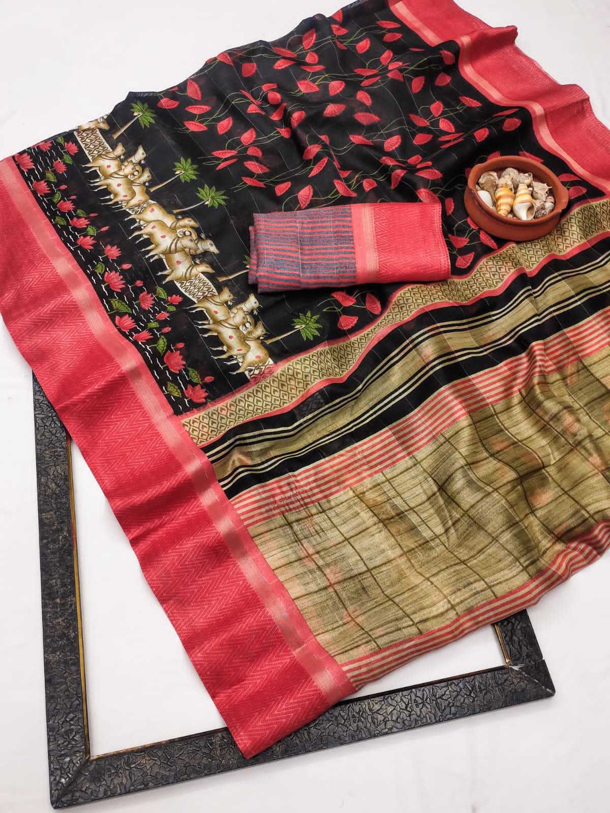 Ynf Soft Cotton RIN203 khadi Sarees Wedding Collections Festive Collections Wholesale Designer Sarees Cotton Sarees Haldi Outfits Manufacturer
