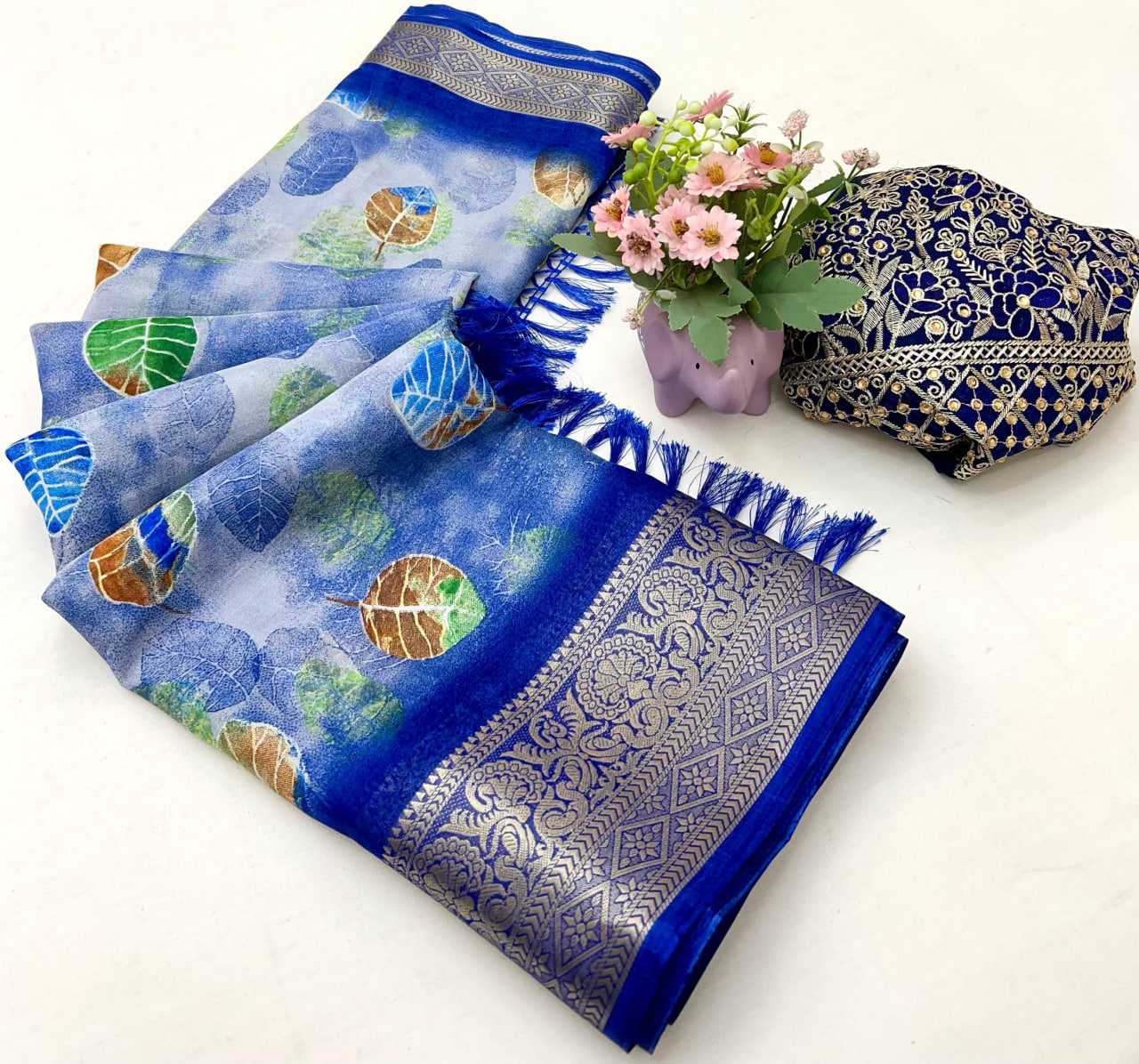 Ynf Soft Smooth RIN209 AANGAN Sarees Wedding Collections Festive Collections Wholesale Printed Sarees Zari Border Sarees Festive Sarees Manufacturer