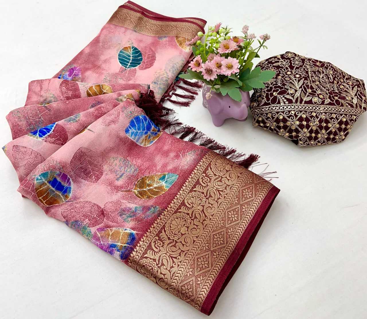 Ynf Soft Smooth RIN209 AANGAN Sarees Wedding Collections Festive Collections Wholesale Printed Sarees Zari Border Sarees Festive Sarees Manufacturer