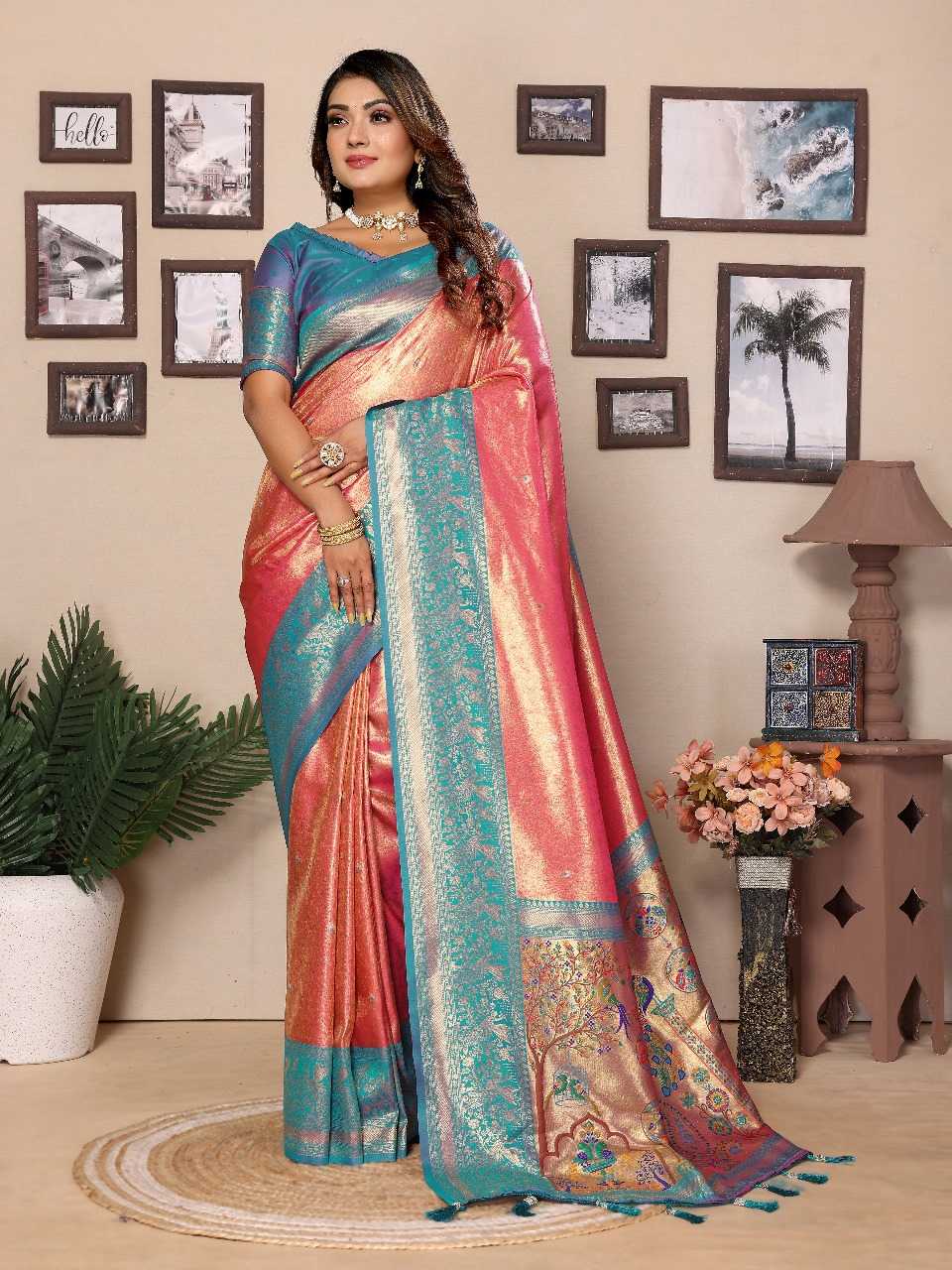 Ynf Tissue Silk RIN144 Vantara Sarees Silk Sarees Festive Collections Wholesale Banarasi Silk Sarees Tissue Silk Saree Sarees With Blouse Manufacturer