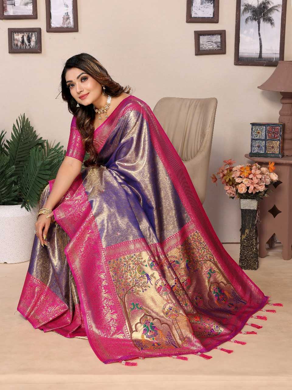Ynf Tissue Silk RIN144 Vantara Sarees Silk Sarees Festive Collections Wholesale Banarasi Silk Sarees Tissue Silk Saree Sarees With Blouse Manufacturer