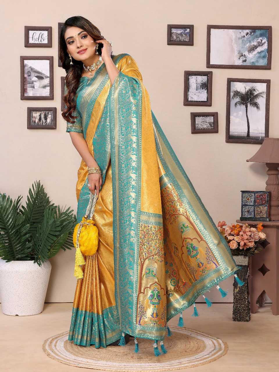 Ynf Tissue Silk RIN144 Vantara Sarees Silk Sarees Festive Collections Wholesale Banarasi Silk Sarees Tissue Silk Saree Sarees With Blouse Manufacturer
