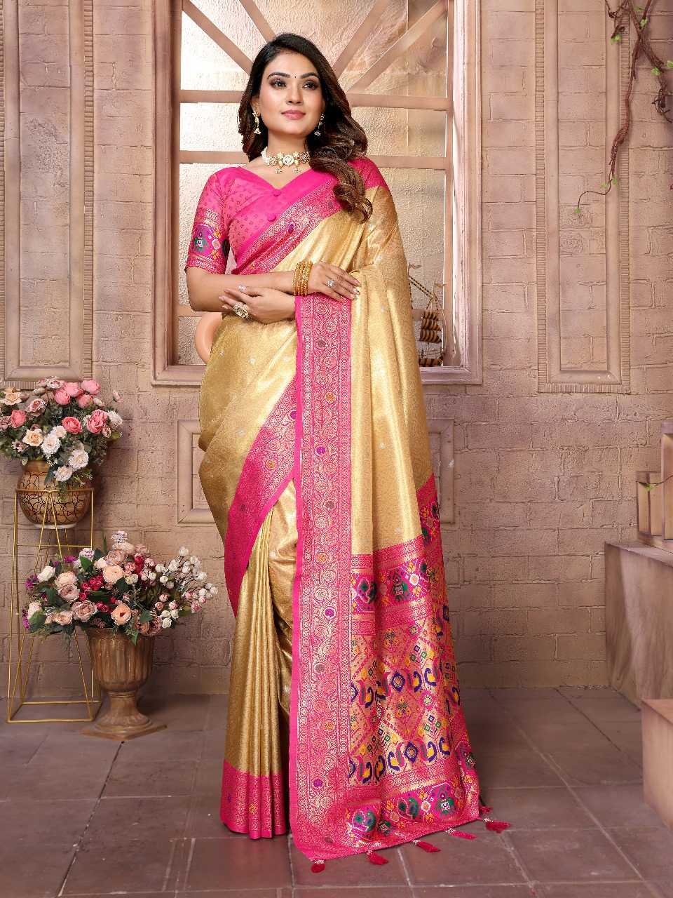Ynf Tissue Silk RIN144 Vimla Sarees Silk Sarees Festive Collections Wholesale Banarasi Silk Sarees Tissue Silk Saree Sarees With Blouse Manufacturer
