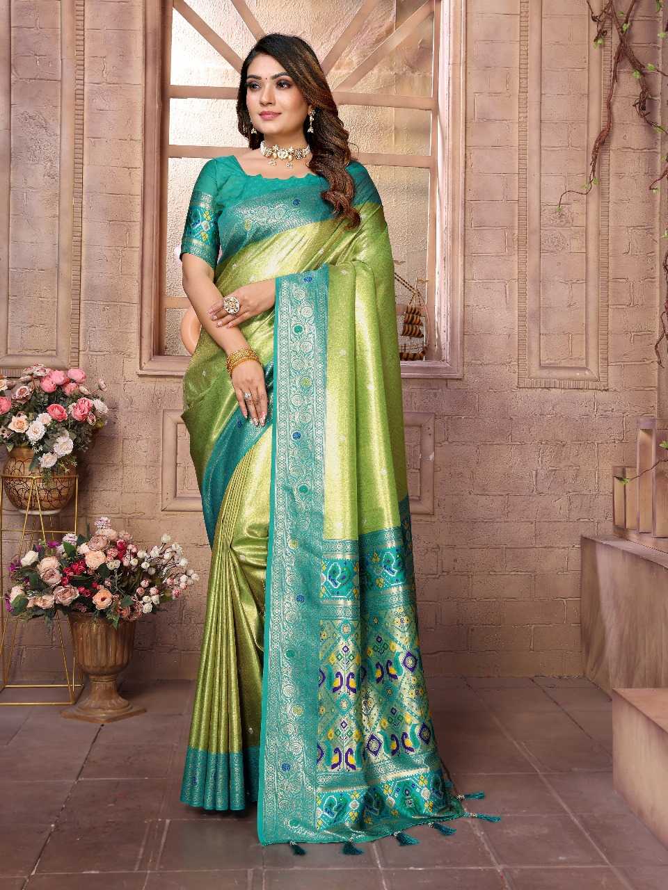 Ynf Tissue Silk RIN144 Vimla Sarees Silk Sarees Festive Collections Wholesale Banarasi Silk Sarees Tissue Silk Saree Sarees With Blouse Manufacturer