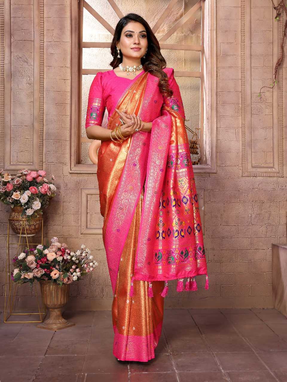 Ynf Tissue Silk RIN144 Vimla Sarees Silk Sarees Festive Collections Wholesale Banarasi Silk Sarees Tissue Silk Saree Sarees With Blouse Manufacturer
