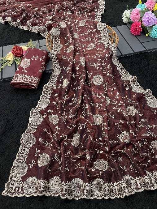 Ynf Tissue Silk RIN222 253 Sarees Silk Sarees Festive Collections Wholesale Tissue Silk Saree Embroidered Sarees Silk Sarees With Blouse Manufacturer
