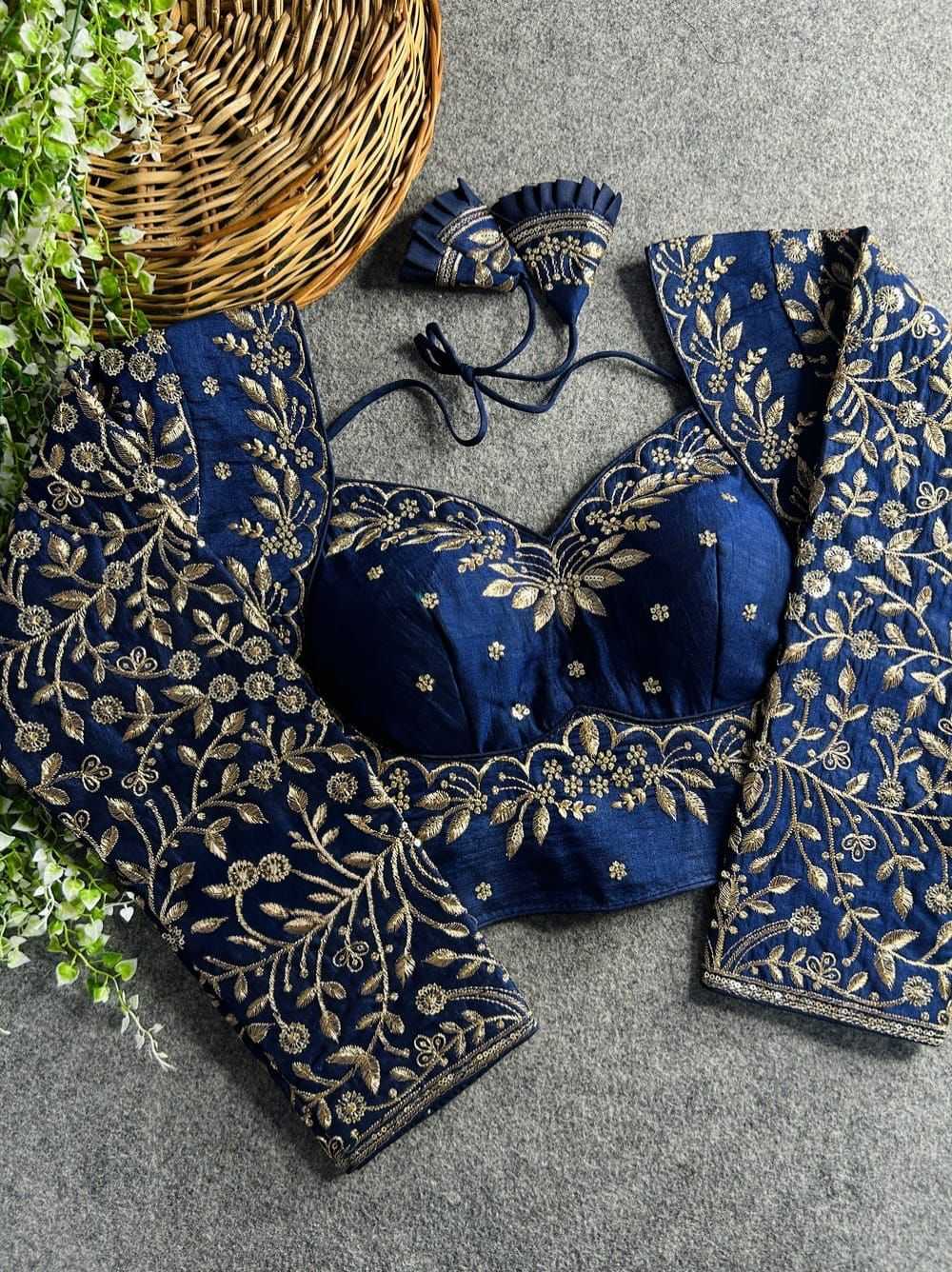 Ynf Vichitra Silk KESH426 MUMTAZ-2 Readymade Blouses Wedding Collections Festive Collections Wholesale Sequence Embroidery Blouse Party Wear Blouse Silk Blouse Manufacturer