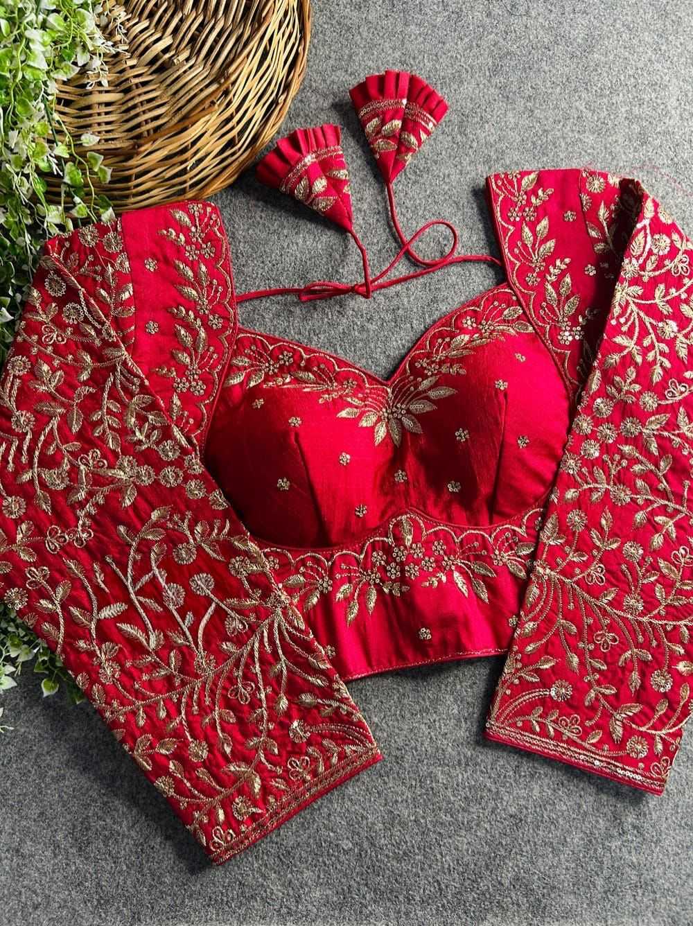 Ynf Vichitra Silk KESH426 MUMTAZ-2 Readymade Blouses Wedding Collections Festive Collections Wholesale Sequence Embroidery Blouse Party Wear Blouse Silk Blouse Manufacturer