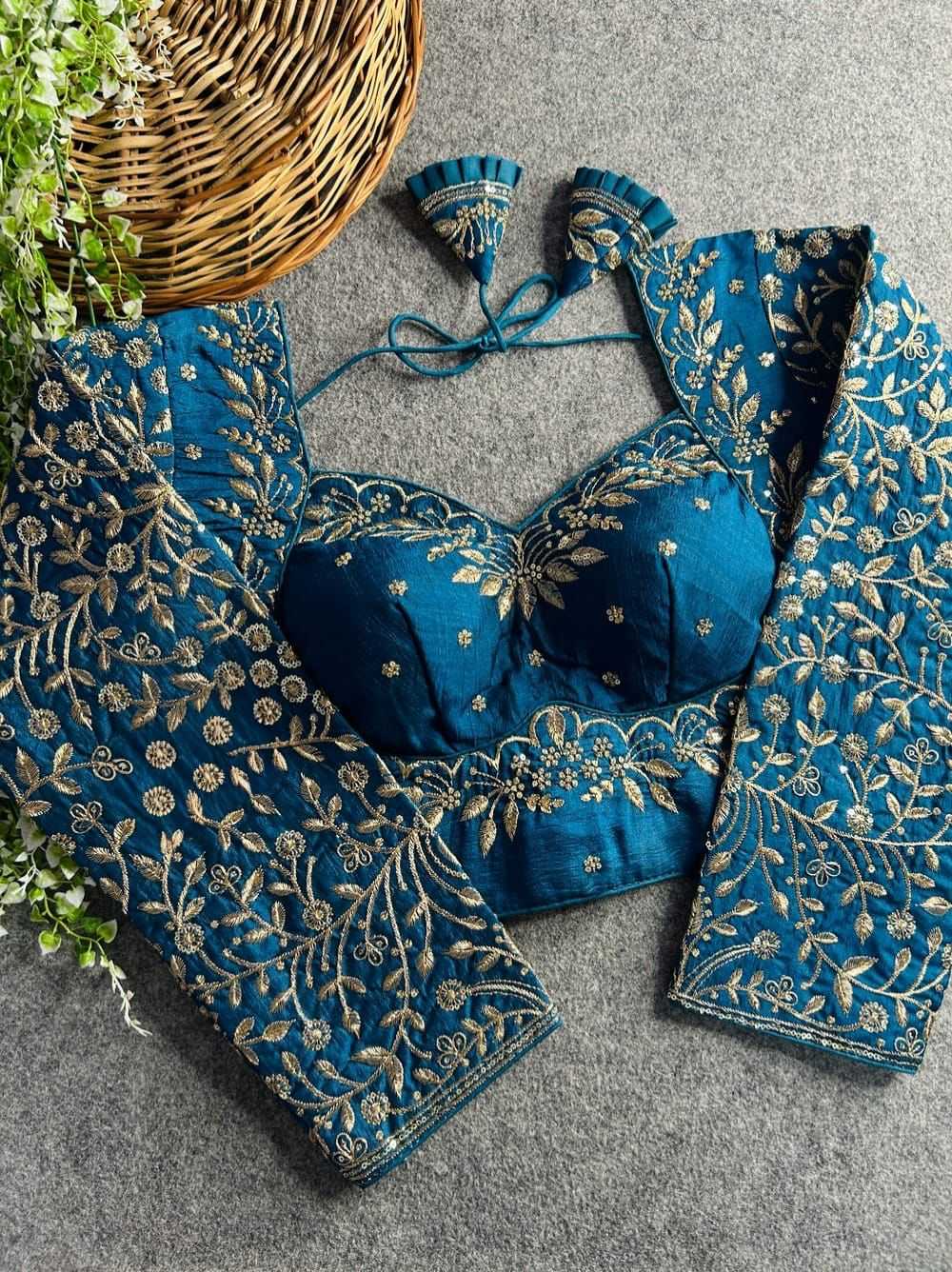 Ynf Vichitra Silk KESH426 MUMTAZ-2 Readymade Blouses Wedding Collections Festive Collections Wholesale Sequence Embroidery Blouse Party Wear Blouse Silk Blouse Manufacturer