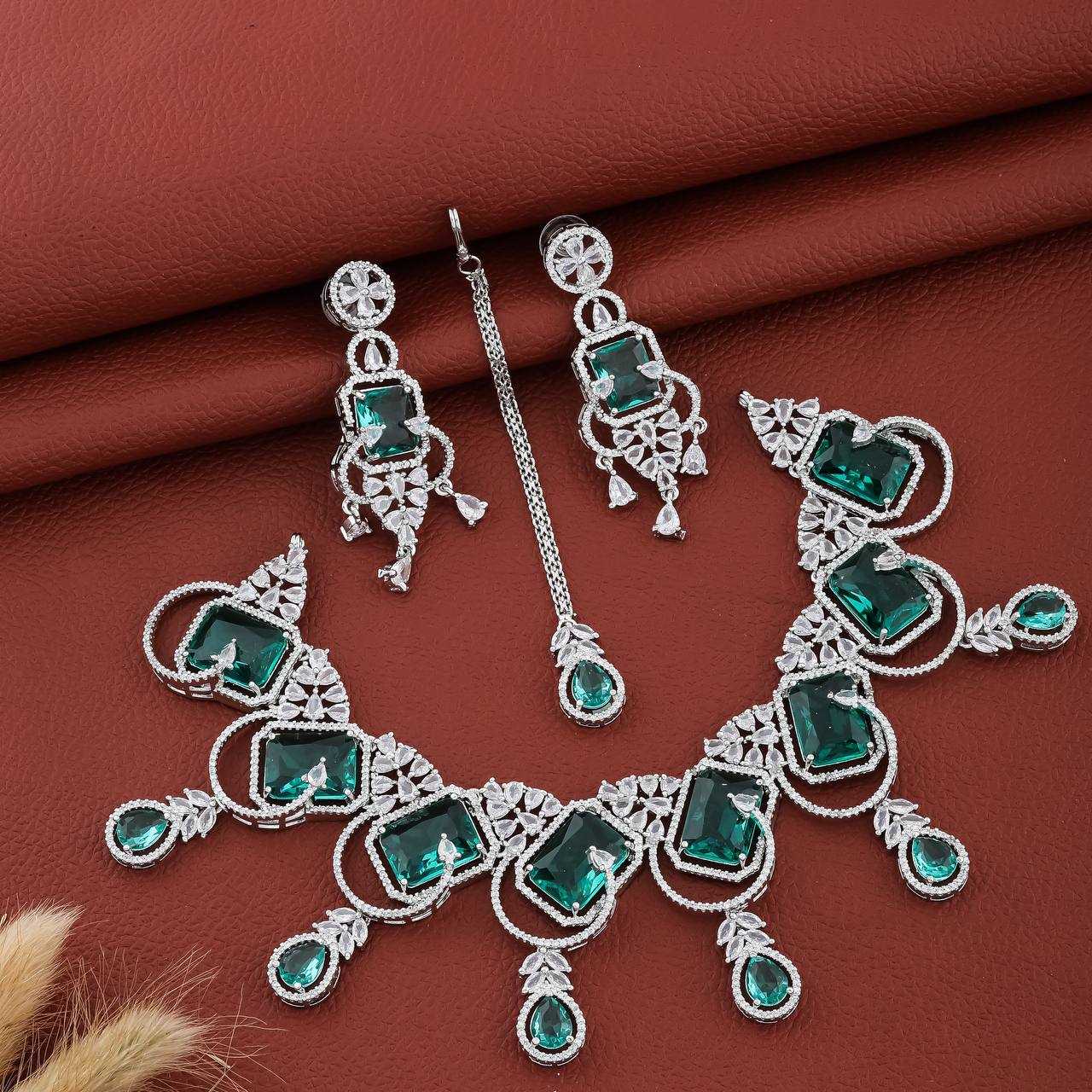 Ynf AD Diamond KESH192 Womens Jewellery Wholesale AD Diamond Necklace Necklaces Set Fashion Necklace Manufacturer